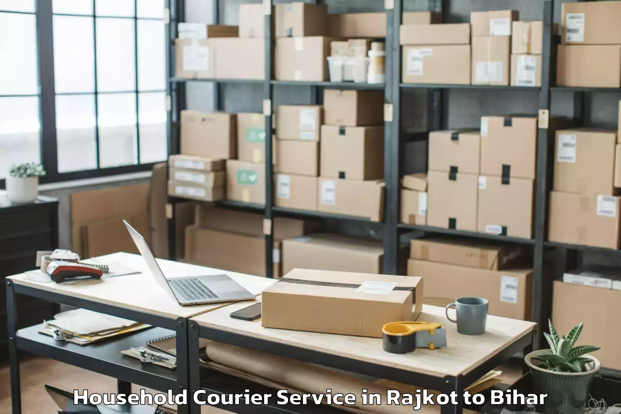 Book Rajkot to Pakribarwan Household Courier